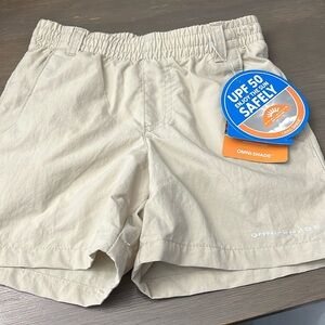 NWT! Columbia backcast boy’s tan Swim/active Shorts. XXS 4/5 & medium